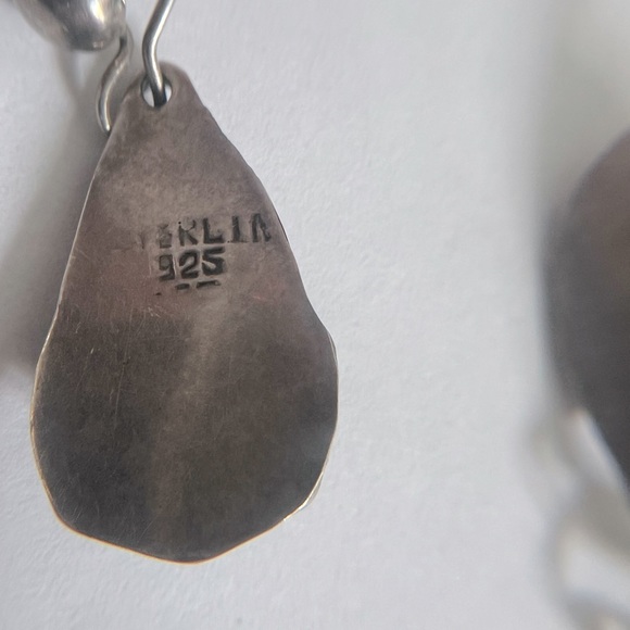 Vintage Sterling 925 Indian style dangle earrings - Picture 5 of 5